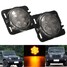 Amber Side Marker 2Pcs Clear Parking Jeep Wrangler JK Front Fender LED Light - 1