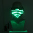 Festival LED 7 Colors Wireless Control Halloween Costume Face Mask Party - 11