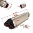 Motorcycle Street Bike Stainless Steel Exhaust Muffler Carbon Pipe Outlet Double Titanium 51mm - 2