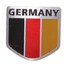 Truck Auto Shield Aluminum Emblem Badge Car Germany Flag Decals Sticker - 3