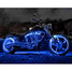 84LED Accent Remote Wireless Control Blue Lights Motorcycle Neon Bike - 7