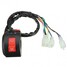 8inch Headlight ATV Horn Universal Switch Handlebar Motorcycle Electrical Start Indicator - 5