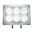 7000K Six 12V 18W Motorcycle Super Bright Floodlight Square LED Headlights External Light - 3