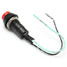 Resettable Motorcycle Auto Green Red Switch Push Button Horn - 5