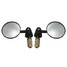Round Motorcycle Handle 8inch Bar End Mirrors Side Rear View - 2