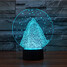 Led Night Light Touch Dimming Novelty Lighting Colorful 100 3d Snow Christmas Light - 6