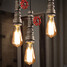 Industrial Chandelier Fixture Creative Retro Pipes Restaurant Bar - 6