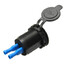 Dual USB Socket Blue LED Phone IPOD Charger Power Adapter 2.1A iPad Car - 4