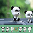 Painted Ornament Glue Cartoon Car Interior Panda Gift Accessories - 2