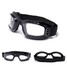 Unisex Climbing Glasses Eyewear Skate Full Goggles Rim Skiing Sunglasses Foldable Tactical - 6