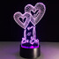100 Love 3d Led Lights Heart Gifts - 5