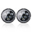 Beam Hi Lo 6500K LED Headlights 60W H4 H13 IP67 7Inch Jeep Wrangler JK 2Pcs - 2