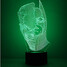 Night Light 100 Led Table Lamp Amazing Shape 3d Double - 5