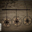 Iron Wheel Clothing Chandelier Store Cafe Bar Retro - 4