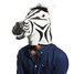 Animal Festival Funny Head Mask Halloween Costume Latex Cosplay Zebra - 5