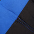 Front Rear Washable Blue Piece Protectors Universal Car Seat Covers Black - 7
