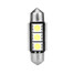Shape Car Double Bulb White Led Light Canbus Error Free 39MM 3SMD - 4