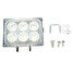 7000K Six 12V 18W Motorcycle Super Bright Floodlight Square LED Headlights External Light - 2