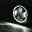 40W Harley Jeep Wrangler Headlight Angel Eyes White LED 6500K 3600LM Lamp 2Pcs - 3