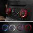4pcs Ford Edge Decoration Stereo Circle Knob Ring Air Conditioning Knob Cars Alu Ring - 1