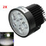 2Pcs 12V Lamp Black 18W Motorcycle LED Headlight Driving Spotlightt Fog - 1