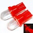 Lamp DC 12V Car Auto Lights Fog 1W Instrument 25LM Bulb Motorcycle Steel Ring 10Pcs T10 Red - 8