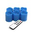 Plastic Blue Candles Set Votive Led - 1