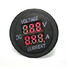 DC Display LED Ammeter Auto Motorcycle Volt Meter 30V 10A - 1