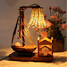 Atmosphere Nightclub Handmade Wooden Lamp Boat Creative Warm - 1