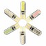 Clear T10 W5W 194 LED Car Wedge License Bulb Light Gel Side Canbus Soft 2W COB Interior - 1