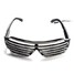 EL Wire Neon LED Light Shaped Shutter Glasses Fashionable Costume Party - 5