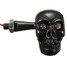 12V 4 LED Motorcycle Skull Turn Signal Indicator Amber Light Black - 7