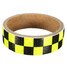 Color Chequer Roll Signal 25mm 1M Warning Caution Reflective Sticker Dual - 7