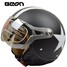 Half Face Helmet Motorcycle Air Force Pilot Harley BEON Jet - 5