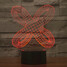 3d Abstract Christmas Light 100 Touch Dimming Decoration Atmosphere Lamp Led Night Light - 2