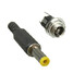 Female Panel 5.5mm Mount Socket Male Plug DC 2.1mm Connector - 7