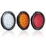Rear Tail Brake Stop Marker Light Indicator Truck Reflector Round Trailers - 2