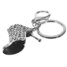 Metal High Heel Crystal Exquisite Female Key Chain Ring - 3