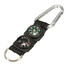 Camping 3 in 1 Ring Compass Keychain Thermometer Buckle Multifunctional Survival - 1