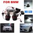 6000K Light For BMW E90 E92 E93 White LED Angel Eye Halo Ring HID Xenon H8 40W - 2