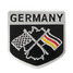 German Alloy Metal Emblem Badge Flag Racing Decal decorative sticker - 1