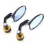 22mm CNC Rear View Mirrors Oval 8inch Aluminum Motorcycle Handlebar - 5
