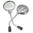 Chrome Rear View Motorcycle Dirt Bike Rear View Side Mirrors Round 8mm - 1