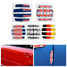 Flag Emblem Car Door Edge Germany Decal Guard USA 4pcs - 1