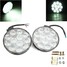 2Pcs Hi Lo 5inch Motorcycle Car Aluminum Fog 12-80V Spotlight Headlight 12 LED - 1