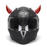Horns Cups Decoration Headwear Suction Red Decor Accessories Motorcycle Helmet - 1