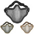 Half Face Metal Motorcycle Mask Steel Hunting Mesh Tactical Net - 1