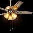 Ceiling Fans Retro Light Iron Dinning Room Bar Lamp - 4