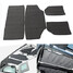 Gray Doors Insulation Sound Heat Shield Jeep Wrangler JK 4pcs Deadener Kit - 1