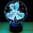 Colorful 100 Night Light Love Led Touch Switch 3d Creative - 5